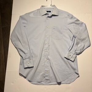 Burberry London Men’s Blue Button Down Shirt 100% Cotton Size 42